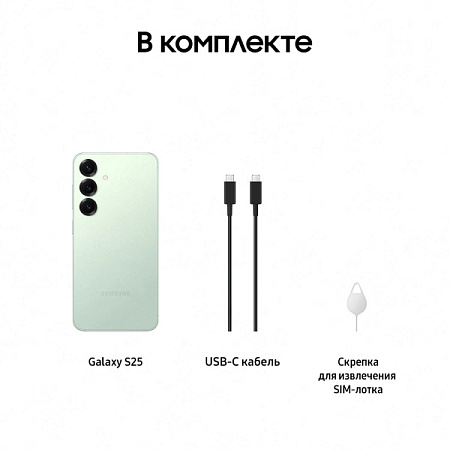 Смартфон Samsung Galaxy S25 5G 12/512GB Mint (Зеленый)