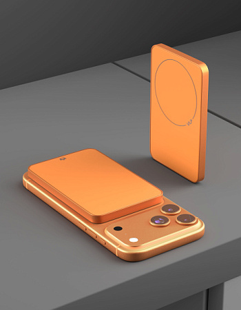 Внешний аккумулятор VLP Diamond Energy MagSafe Qi2 5000mAh Orange (Оранжевый)