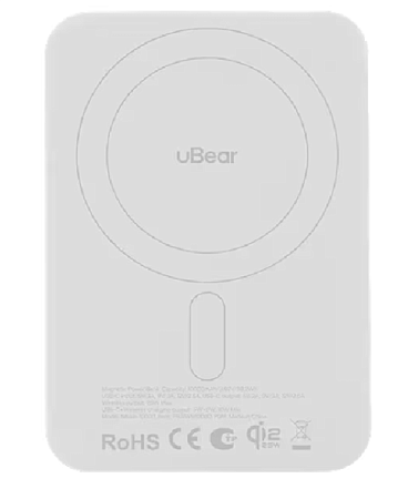 Внешний аккумулятор uBear Strike 5000mAh PD30W QI2.2 (PB28WH5000-PDM) Белый Внешний аккумулятор uBear Strike 5000mAh PD30W QI2.2 (PB28WH5000-PDM) Белый