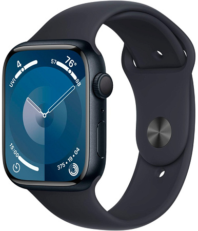 Часы Apple Watch Series 9 GPS 45mm Midnight Aluminum Case/Midnight Sport Band (MR993)