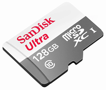 Карта памяти Micro SD SanDisk Ultra 128GB Class10 100MB/s (SDSQUNR-128G-GN3MN)