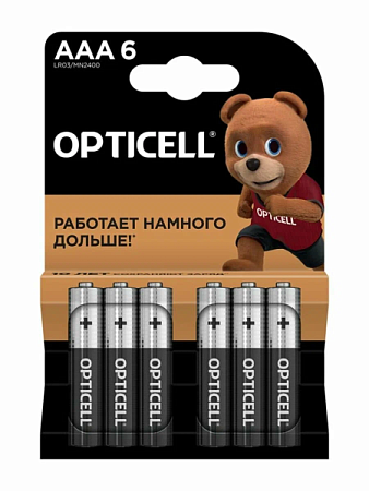Набор батареек Opticell CN LR03-6BL MN2400 AAA (6шт)