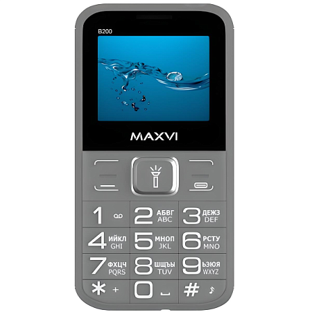 Телефон MAXVI B200 Grey (Серый)