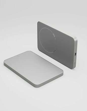 Внешний аккумулятор VLP Diamond Energy MagSafe Qi2 5000mAh Titanium Natural (Бежевый)