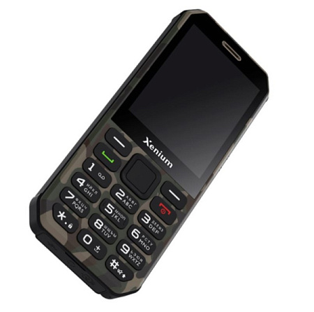 Телефон Xenium X300 Green Camouflage (Зеленый-Камуфляж)
