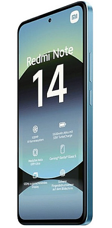 Смартфон REDMI Note 14 4G 6/128GB Ocean Blue (Синий) (RU)