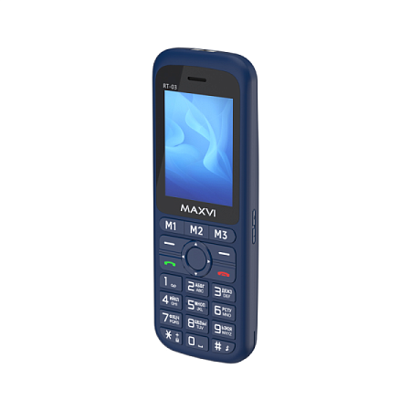Телефон MAXVI RT-03 с док-станцией Blue (Синий)