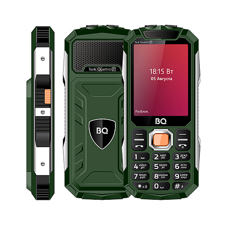 Телефон BQ 2817 Tank Quattro Power 4 Sim Green (Зеленый)