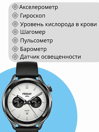 Умные часы Xiaomi Watch S4 47mm Black (BHR9195GL)