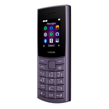Телефон Nokia 110 (2024) 4G TA-1543 Dual Sim Arctic Purple (Фиолетовый)