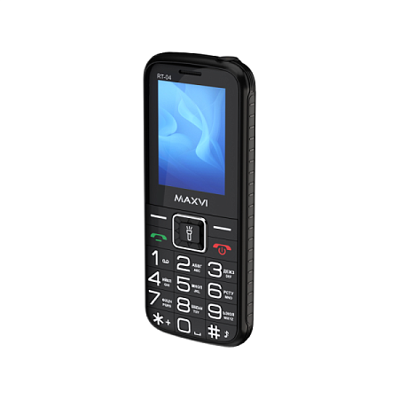 Телефон MAXVI RT-04 с док-станцией Black (Черный)