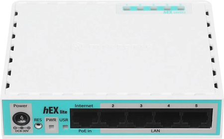 Маршрутизатор MikroTik hEX lite (RB750r2) Белый