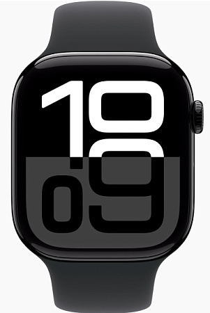 Часы Apple Watch Series 10 GPS 42mm Jet Black Aluminum Case/Black Sport Band Часы Apple Watch Series 10 GPS 42mm Jet Black Aluminum Case/Black Sport Band