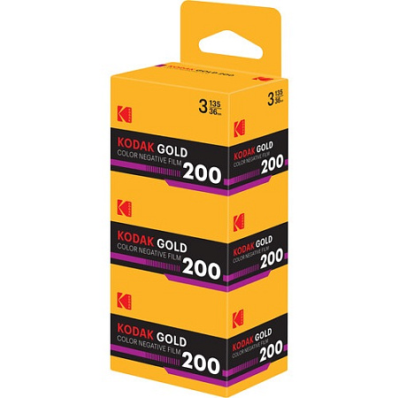 Фотопленка KODAK Gold 200 Color Negative Film 135/36 3Pack цветная