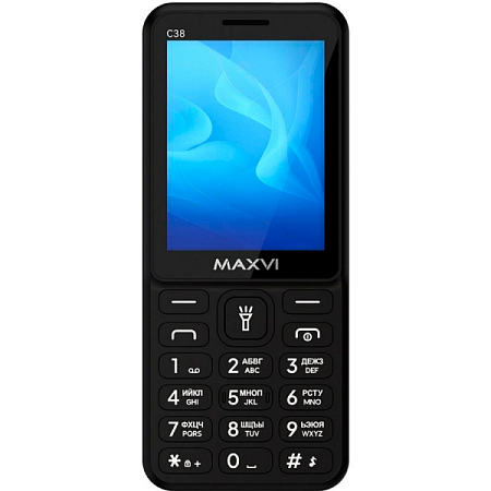 Телефон MAXVI C38 Black (Черный)