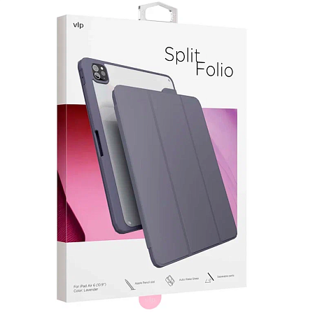 Чехол-книжка VLP Split Folio для планшета Apple iPad Air M2/M3 11" (2024/25) Лавандовый Чехол-книжка VLP Split Folio для планшета Apple iPad Air M2/M3 11" (2024/25) Лавандовый