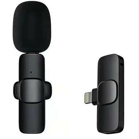 Микрофон-петличка беспроводной JBH Wireless Microphone K9 Lightning Черный