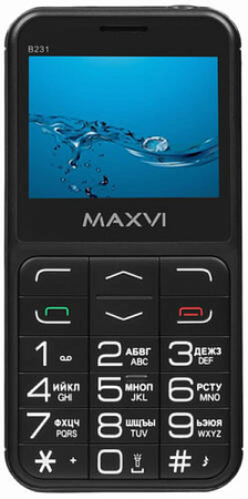 Телефон MAXVI B231 Black (Черный)