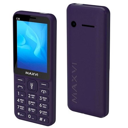 Телефон MAXVI C38 Purple (Фиолетовый) Телефон MAXVI C38 Purple (Фиолетовый)