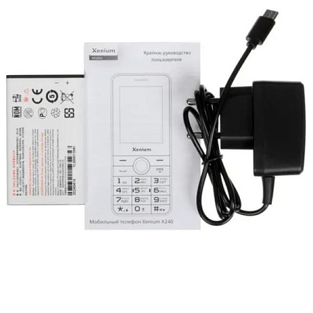 Телефон Xenium X240 Blaсk (Черный) Телефон Xenium X240 Blaсk (Черный)