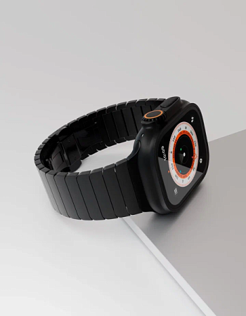 Ремешок VLP Titanium Band для Apple Watch 42/44/45/49mm Черный (Black)