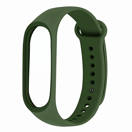 Силиконовый ремешок для Xiaomi Mi Band 5/6 Dark Green