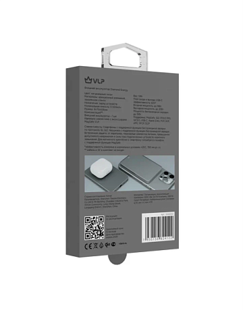 Внешний аккумулятор VLP Diamond Energy MagSafe Qi2 5000mAh Titanium Natural (Бежевый)