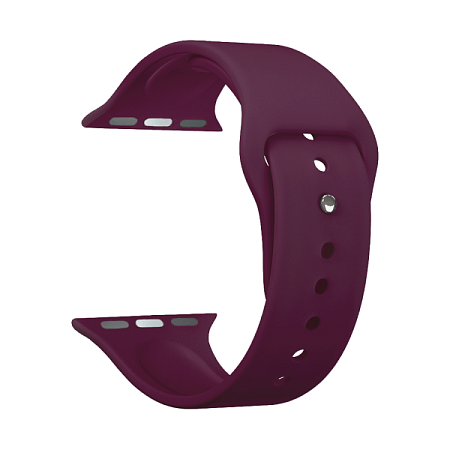 Ремешок Deppa Band Silicone для Apple Watch 38/40/41mm, силиконовый, бургунди (арт.47125)