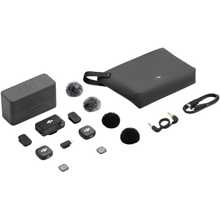 Беспроводной микрофон DJI Mic 3 (2TX + 1RX + Charging Case) Black (Черный)