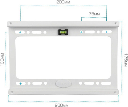 Кронштейн для телевизора Kromax IDEAL-6 (15"-47") Белый Кронштейн для телевизора Kromax IDEAL-6 (15"-47") Белый