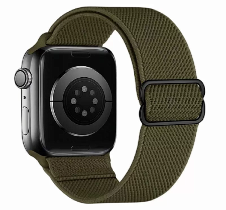 Ремешок Hoco для Apple Watch 38/40/41mm Fashion Series Elastic Nylon Dark Olive