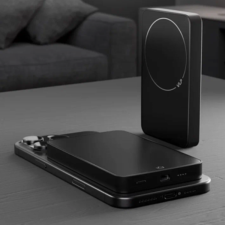 Внешний аккумулятор VLP Diamond Energy MagSafe Qi2 10000mAh Titanium Black (Черный)