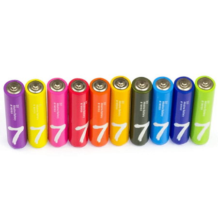 Батарейки Xiaomi Rainbow ZI7 AAA Alkaline LR03 1.5V 10 шт