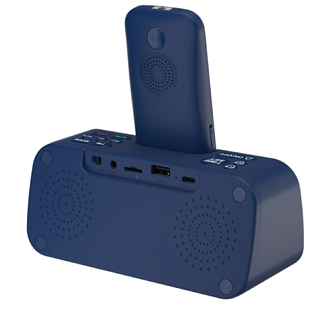 Телефон MAXVI RT-03 с док-станцией Blue (Синий)