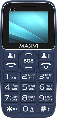 Телефон MAXVI B110 Blue (Синий)
