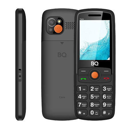 Телефон BQ 2459 Care Black (Черный)
