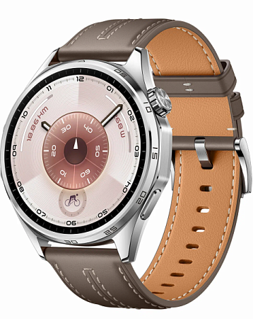 Умные часы Huawei Watch GT 6 46mm Grey Composite Leather Strap (Серый)