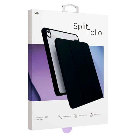 Чехол-книжка VLP Split Folio для планшета Apple iPad Air M2/M3 13" (2024/25) Черный