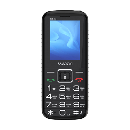 Телефон MAXVI RT-04 с док-станцией Black (Черный)