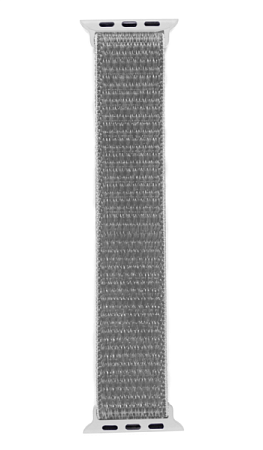 Ремешок из нейлона DF для Apple Watch 38/40/41mm Серебристый