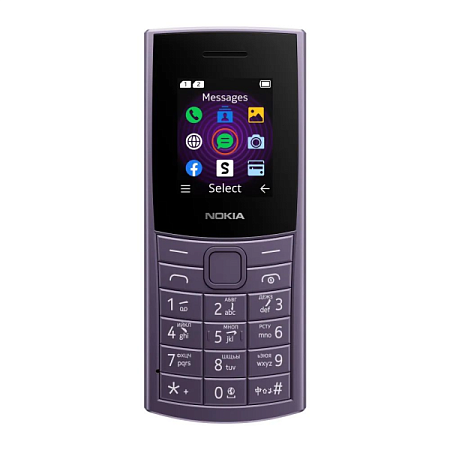 Телефон Nokia 110 (2024) 4G TA-1543 Dual Sim Arctic Purple (Фиолетовый)