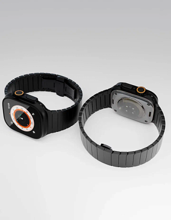 Ремешок VLP Titanium Band для Apple Watch 42/44/45/49mm Черный (Black)