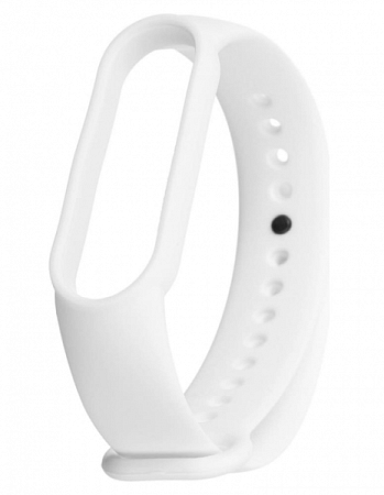 Силиконовый ремешок для Xiaomi Mi Band 5/6 White