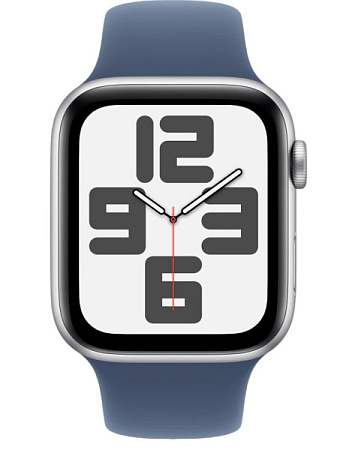 Часы Apple Watch SE GPS 44mm 2024 (Gen 2) Silver Aluminium Case/Denim Sport Band M/L (CPO) Часы Apple Watch SE GPS 44mm 2024 (Gen 2) Silver Aluminium Case/Denim Sport Band M/L (CPO)