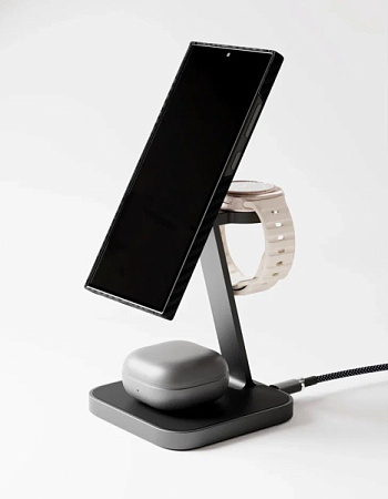 Беспроводная зарядная станция VLP Unity Power MagSafe QI2 3in1 для Samsung Galaxy/Buds/Watch Black