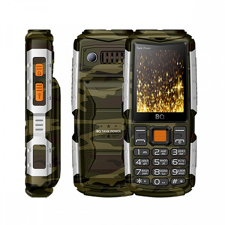 Телефон BQ 2430 Tank Power Camouflage Silver (Камуфляж-Серебро)