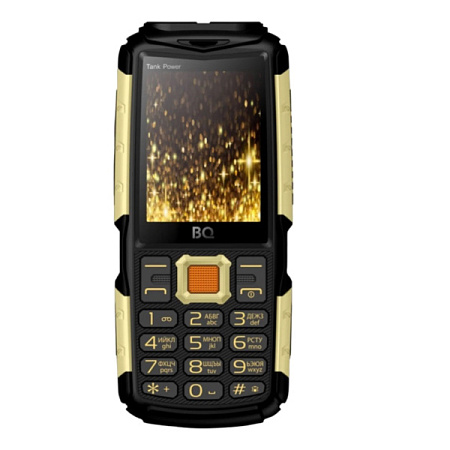 Телефон BQ 2430 Tank Power Black Gold (Черный-Золотой)