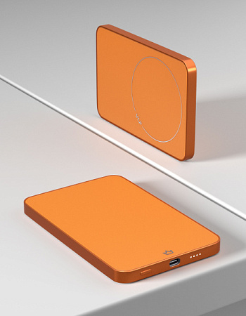 Внешний аккумулятор VLP Diamond Energy MagSafe Qi2 5000mAh Orange (Оранжевый)