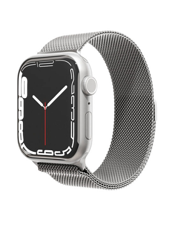 Ремешок VLP Milanese Band для Apple Watch 42/44/45/49mm Серебристый Ремешок VLP Milanese Band для Apple Watch 42/44/45/49mm Серебристый