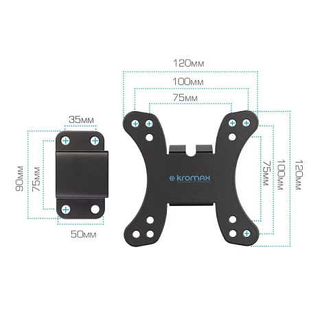 Кронштейн для телевизора Kromax GALACTIC-10 (15-32") Черный